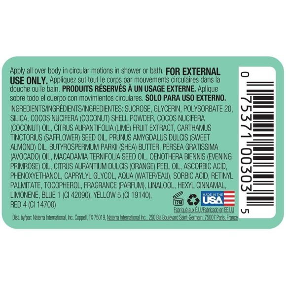 Tree Hut Coconut Lime Shea Sugar Exfoliating and Hydrating Body Scrub, 18 Oz. - Picture 4 of 4